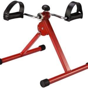 Opvouwbare Pedaal Trainer - Mini Hometrainer - Revalidatie Training - Verstelbare Weerstand - Compact Ontwerp - Rood (9101252730781)