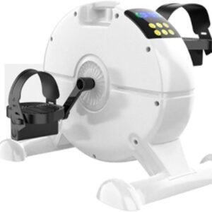 Pedaaltrainer Hometrainer - Mini Fiets - Been Arm Oefening - LCD Scherm - 447x312x336 cm - Wit (9101237160640)