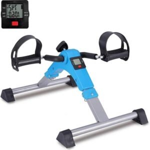 Pedaaltrainer - Mini Hometrainer - Zittend Trainen - Verstelbare Weerstand - 50x41x28cm - Blauw (9101248524400)