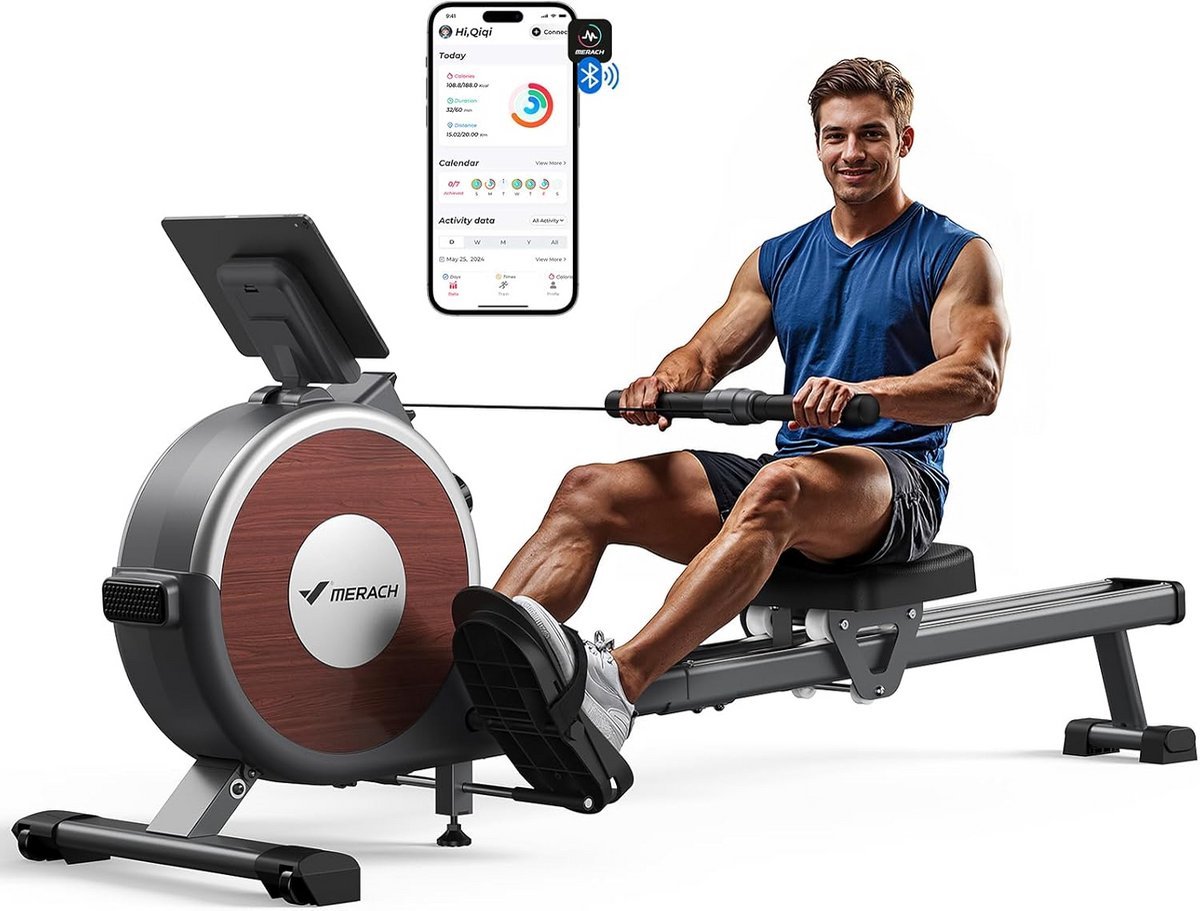 Roeitrainer Inklapbaar - Hometrainer - Roeimachine Fitness - Workout (9101119988041)
