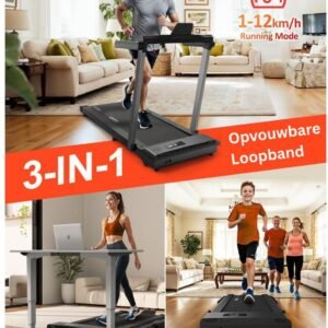 White-Label® Loopband Inklapbaar - Wandelband Fitness - Treadmill (6152131093032)