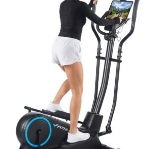 Fithlon Crosstrainer - Geluidsarme Crosstrainer - Met FitShow Applicatie - Fitness Trainer met Bluetooth + Kinomap & Zwift Compatibiliteit - 6KG Vliegwiel - Nauwkeurige Hartslagmeter (8720726388405)
