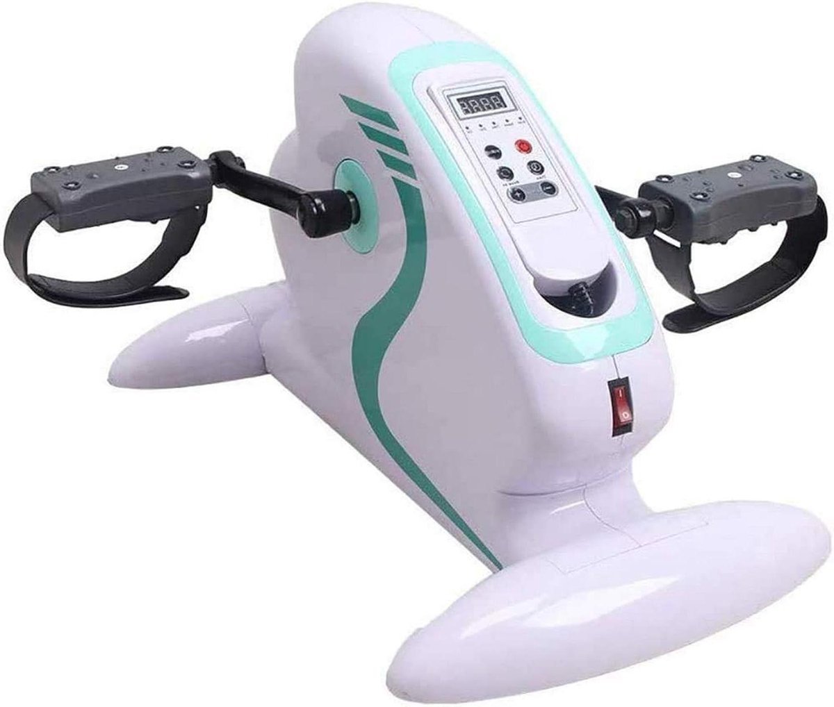 Hometrainer Fiets - Revalidatietrainer Pedaal - Spierversterking - Gemotoriseerde Pedaalbesturing - 33 cm - Grijs (9101221343820)