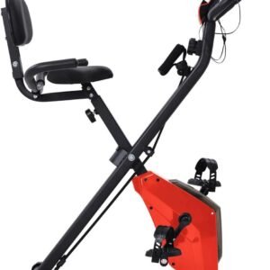 Hometrainer - Indoor fiets Stationaire fiets - Cardio training - Magnetische weerstand - 175 cm - Rood (9101223927264)