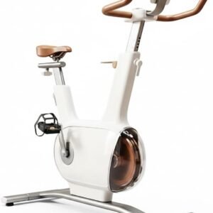 Hometrainer - Indoorfiets - Thuis trainen - Stille riemaandrijving - Max 130kg - Beige (9101231516993)