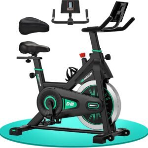Hometrainer met magnetische weerstand - Tablethouder en groot LCD-display, tot 160 kg (9101135813686)