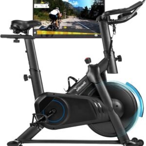 Indoor Fiets - Hometrainer Speedbike - Conditie Verbeteren - Traploze Magneetremsysteem - 187 x 49 x 112 cm - Zwart (9101266438574)