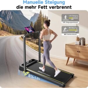 Loopband Inklapbaar - Hometrainer Elektrisch - Walking Pad Fitness - cardio (9101135677707)