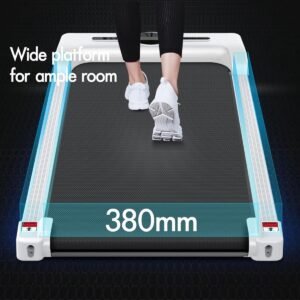Loopband voor Thuis - House&Garden WalkPro Flex 2-in-1 Inklapbare Onder Bureau Loopband tot 12 km/u - Wandelband met Bluetooth, FitShow App, LED Display, Handvat & Schokabsorptie - Wit (9506934525776)