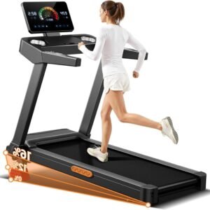 Loopband voor thuis - Hometrainer loopband - Cardio training - 15% instelbare helling - 136 kg belasting - Zwart (9101204030051)