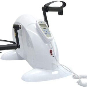 Mini Hometrainer - Pedaaltrainer Fitnessfiets - Revalideren Armen Benen - Met LCD Scherm - 42x43x29 cm - Wit (9101205305356)