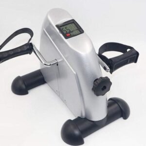 Mini Stepper - Hometrainer Fiets - Cardio Training - Verstelbare Weerstand - 220 Lb Capaciteit - Zilver (9101232752178)