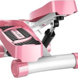 Mini Stepper - Hometrainer Stepper - Thuisconditie Opbouwen - Stalen Frame 1100LBS - Compact Ontwerp - Roze (9101228005851)