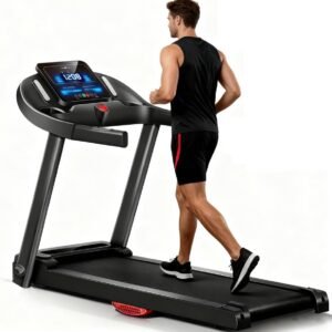 Opvouwbare Loopband - Hometrainer Fitness - Intensieve Training - 15% Helling Simulatie - 136 kg Capaciteit - Zwart (9101360090142)