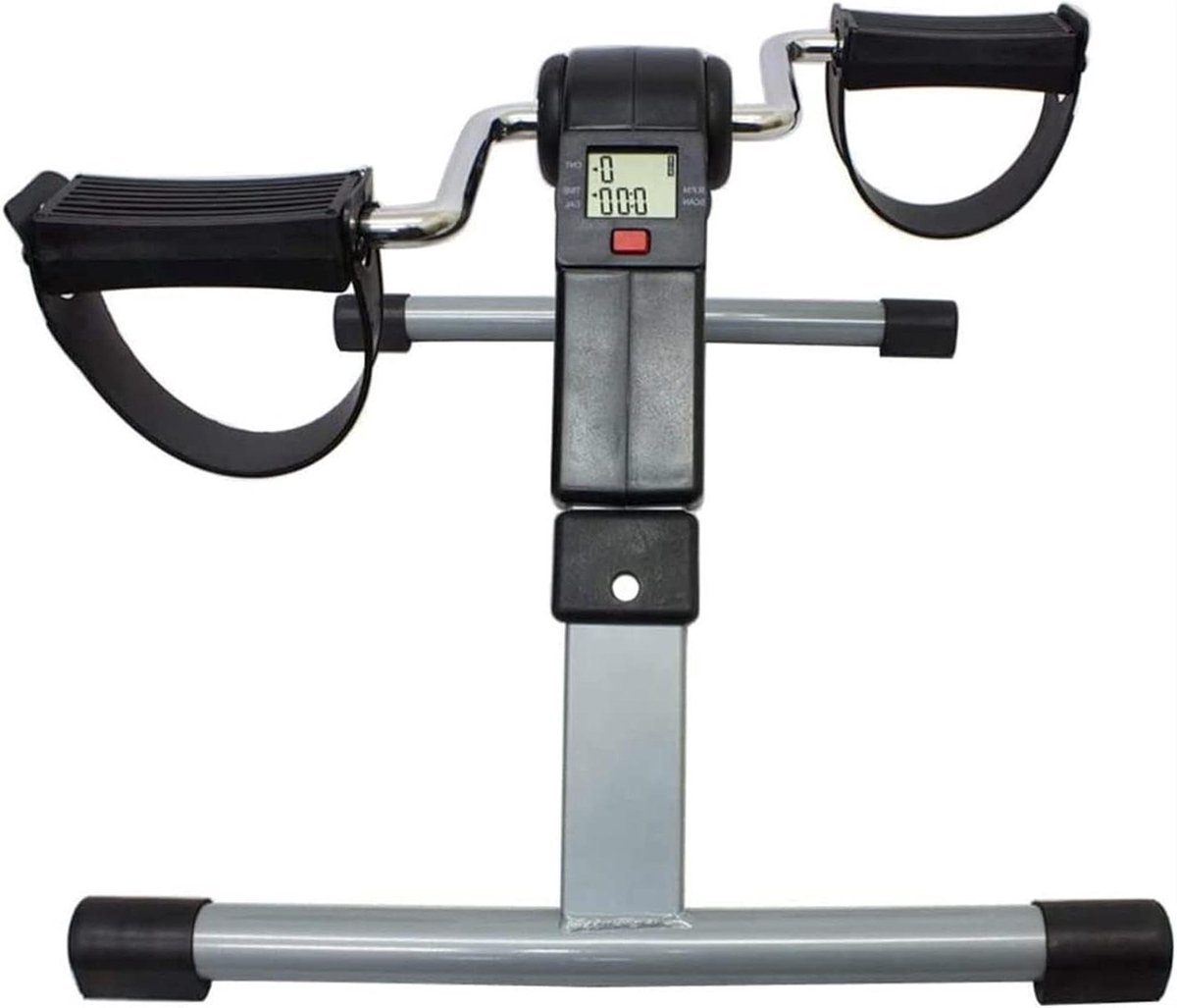 Opvouwbare Mini Hometrainer - Pedalen Fiets - Thuis Fitness - Met LCD Monitor - Opvouwbaar - Zwart (9101224062384)