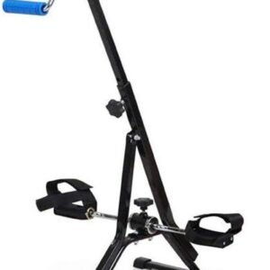 Pedaaloefenaar Hometrainer - Stepper Binnen Oefenfiets - Lage Impact Training - Verstelbare Hoogte - 87-99cm - Zwart (9101224802676)