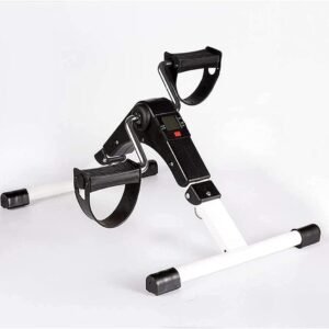 Pedaaltrainer - Mini Hometrainer - Spierversteviging - Opvouwbaar Compact - 28 cm Hoog - Wit (9101343255094)