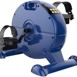 Pedaaltrainer - Mini hometrainer - Been en arm - LCD scherm - 44.7 cm - Blauw (9101230718268)