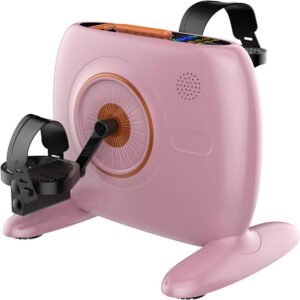 Pedaaltrainer Revalidatie - Mini Hometrainer - Arm Been Kracht - 12 Snelheden Instelbaar - 40.7cm Breed - Roze (9101230719357)