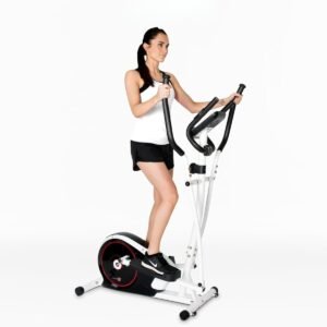 QORA® Crosstrainer - Crosstrainers - Crosstrainer Fitness - Wit - 111cm x 66cm x 152cm (6155952455409)