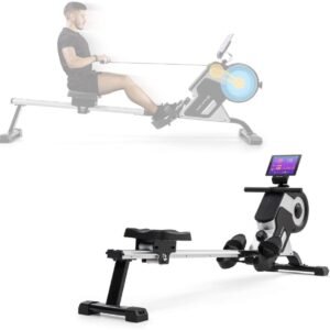 Roeitrainer Inklapbaar - Hometrainer - Roeimachine Fitness - Wit / Zwart (6152149839820)