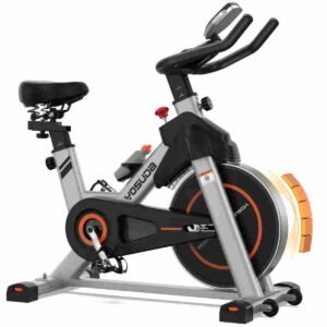 YOSUDA - Hometrainer - 8 kg magneet - Stil, LCD, APP & houder - 160 kg draagvermogen (0850078803177)