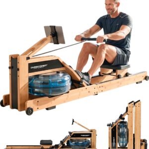 CHRISTOPEIT Roeitrainer Colorado - Waterroeitrainer - opvouwbare Roeimachine - bamboe (4044163025629)