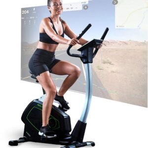 Christopeit Ergometer hometrainer Eco 1000 - fitnessapparaat met generator - trainen zonder stroom, stil, vliegwiel van 10 kg, Bluetooth, Kinomap-app, tot 150 kg (4044163020013)