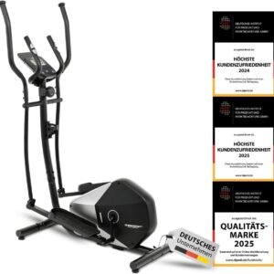Crosstrainer - Fitnessapparaat Hometrainer - Full Body Training - 15-traps Weerstand - 111 x 66 x 152 cm - Zwart (9101159193351)