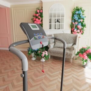 Elektrische Loopband - Inklapbaar Fitnessapparaat - Thuis Sporten - 3 standen helling - 100x40 cm loopvlak - Wit Zwart (9101308221263)
