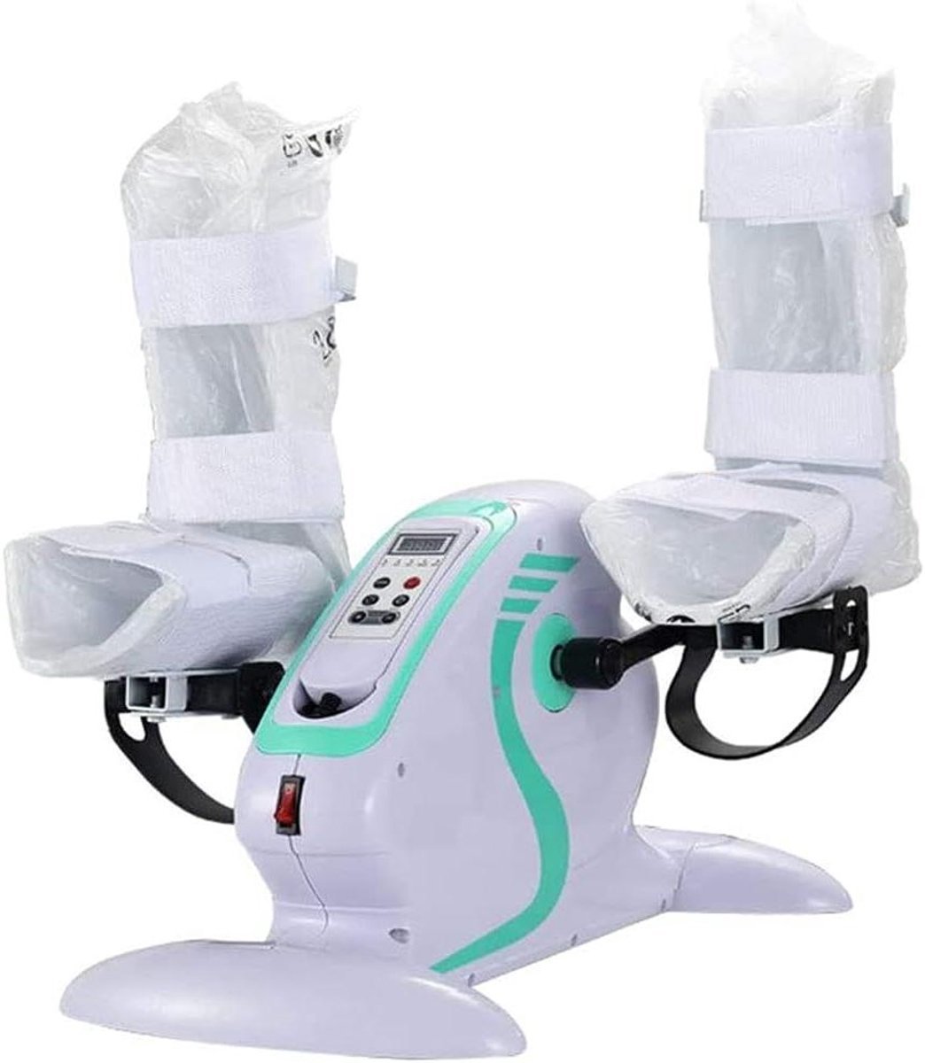 Elektrische Pedaal Trainer - Mini Hometrainer - Been en Arm Training - Gemotoriseerde Pedaalactie - 28.5 cm Hoog - Grijs (9101221706465)