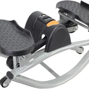 Fitness Stepper - Hometrainer - Thuis Trainen - Stille Hydraulische Technologie - 50x25x25 cm - Zwart (9101219072022)