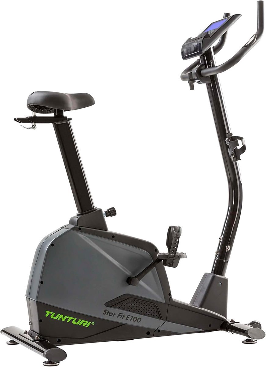 Fitnessfiets - Hometrainer - Thuis sporten - 20 trainingsprogramma's - 98 x 55 x 137 cm - Zwart (9101301121690)