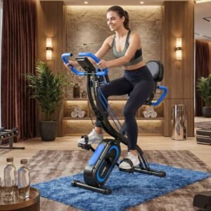 Hometrainer 5-in-1 Inklapbaar met App Compatibiliteit (2026) - 16 Weerstandsniveaus - Extra Stil Magnetisch - Indoor Bike tot 160 kg - Designbest (9501296974477)