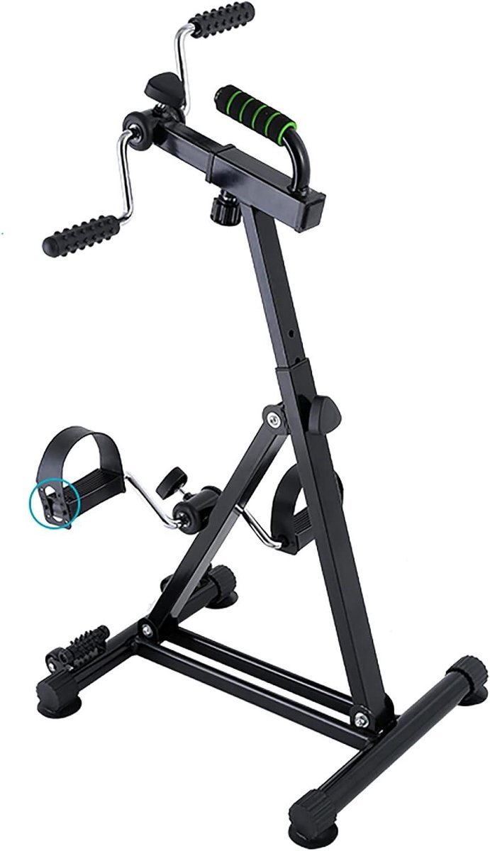 Hometrainer - Arm- en Beenoefenaar - Indoor Fitness - Verstelbare Oefeningen - 118x50x44cm - Zwart (9101414631680)
