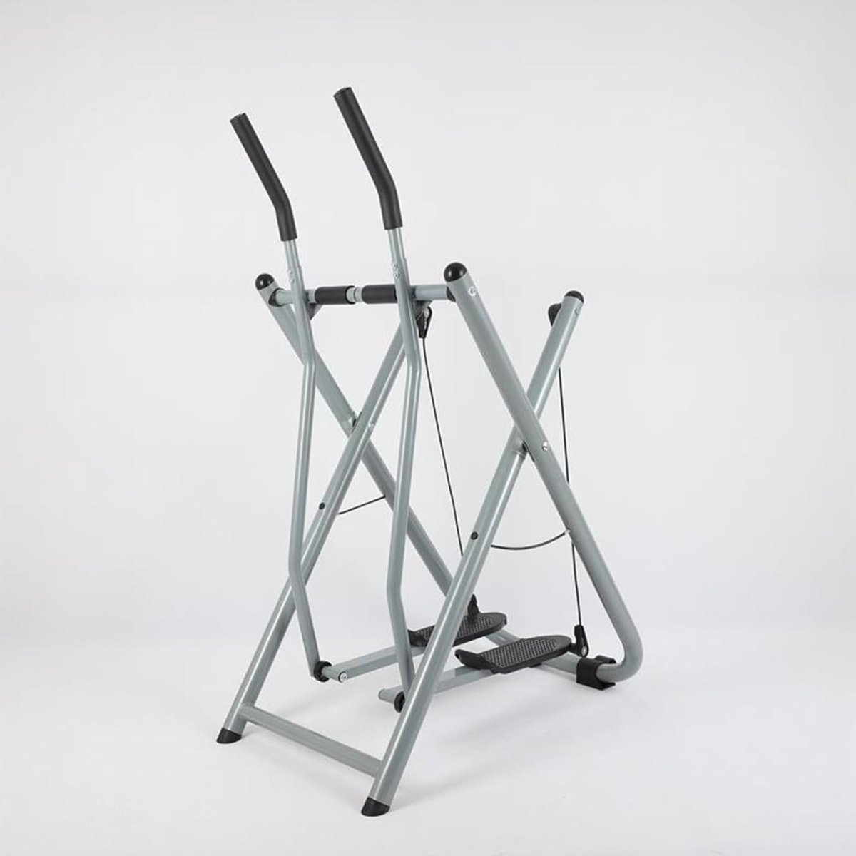 Hometrainer Elliptical - Cardio Trainer - Full Body Workout - Opvouwbaar Ontwerp - 120 kg Capaciteit - Zilver (9101303418644)