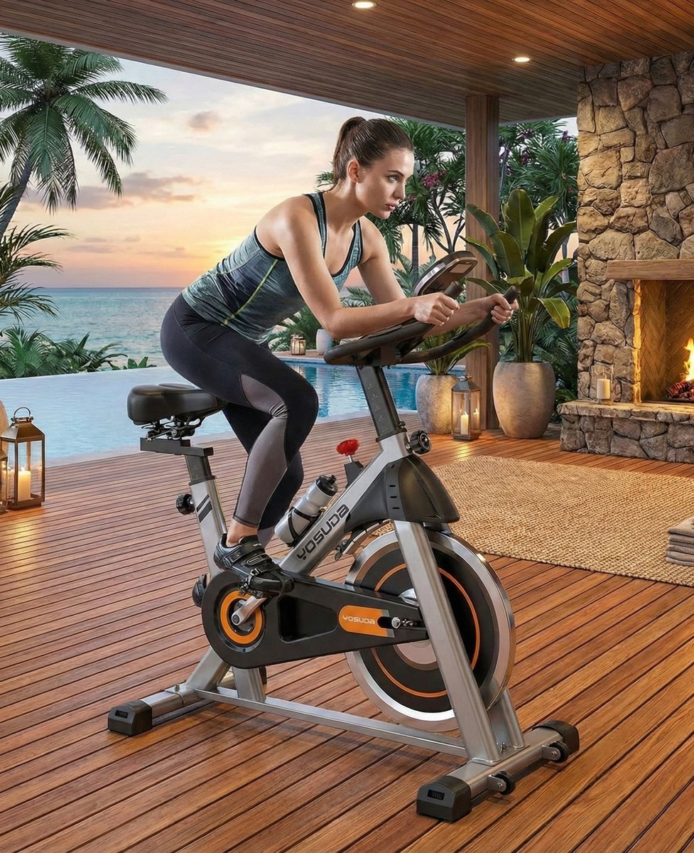 Hometrainer Ergometer - Stil Magnetisch - Stil Magnetisch Binnenfiets 13,6 kg - Medahomestore (9506639533595)