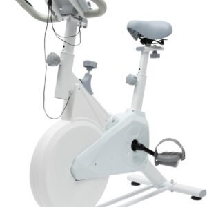 Hometrainer Fiets - Indoor Fiets - Cardio Training - Verstelbare Weerstand - 4kg Vliegwiel - Wit (9101216308308)