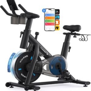 Hometrainer Fiets - Indoor Fiets - Thuis Sporten - Stil Magneet Systeem - Tot 136 kg - Zwart (9101421399191)