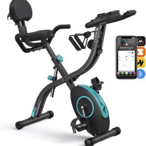 Hometrainer Fiets - Opvouwbare Hometrainer - Thuis Sporten - 16 Weerstandsniveaus - 136 kg Belasting - Zwart (9101421975524)