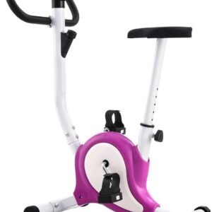 Hometrainer Fitnessfiets - Indoor Fiets - Thuis Trainen - LCD Computer Display - 64 x 41 cm - Lila (9101261721206)