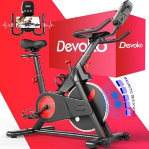 Hometrainer - Indoor Fiets - Cardio Training - Stille Magnetische Weerstand - 160 kg Belasting - Zwart (9101302046947)
