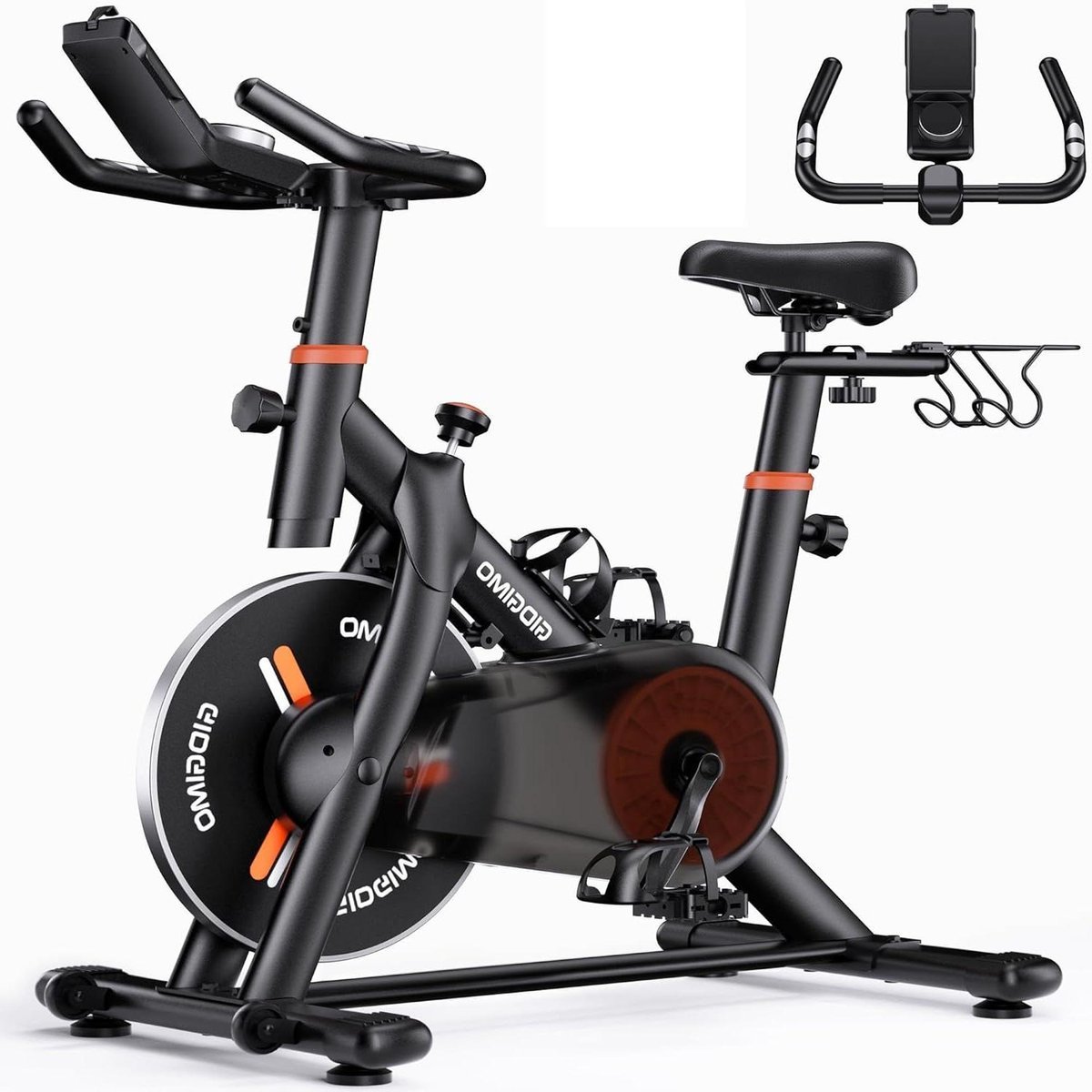 Hometrainer - Sportfiets - Thuis trainen - Magnetische weerstand - 97 x 19 x 76 cm - Zwart (9101184255222)