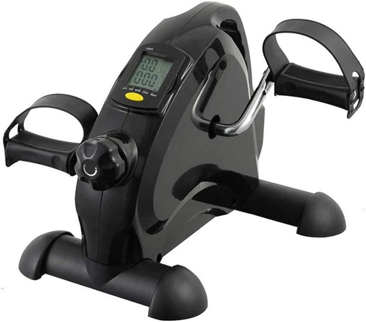 Hometrainer met LCD-scherm - Beentrainer Fitnessapparaat - Thuis sporten - Stille beweging - Compact ontwerp - Zwart (9101216283193)