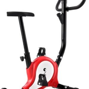 Hometrainer met riem - Fitnessfiets binnen - Cardio training - LCD prestatie display - 64 x 41 x 101 cm (9101351124146)