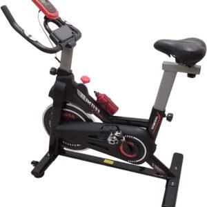 Indoor Fiets - Hometrainer Spinbike - Cardio Training - Stabiel Ontwerp - 6 kg Vliegwiel - Zwart (9101184323723)