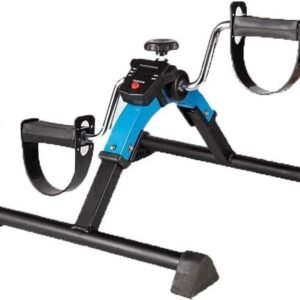 Inklapbare Mini Hometrainer - Pedaal Trainer - Thuis Fitness - Instelbare Weerstand - 28 cm Hoog - Zwart (9101250685649)
