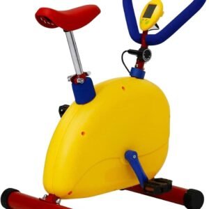 Kinder Hometrainer - Fitness Fiets - Actief Spelen - Verstelbaar Zadel - 55 x 35 x 70 cm - Wit (9101198724233)