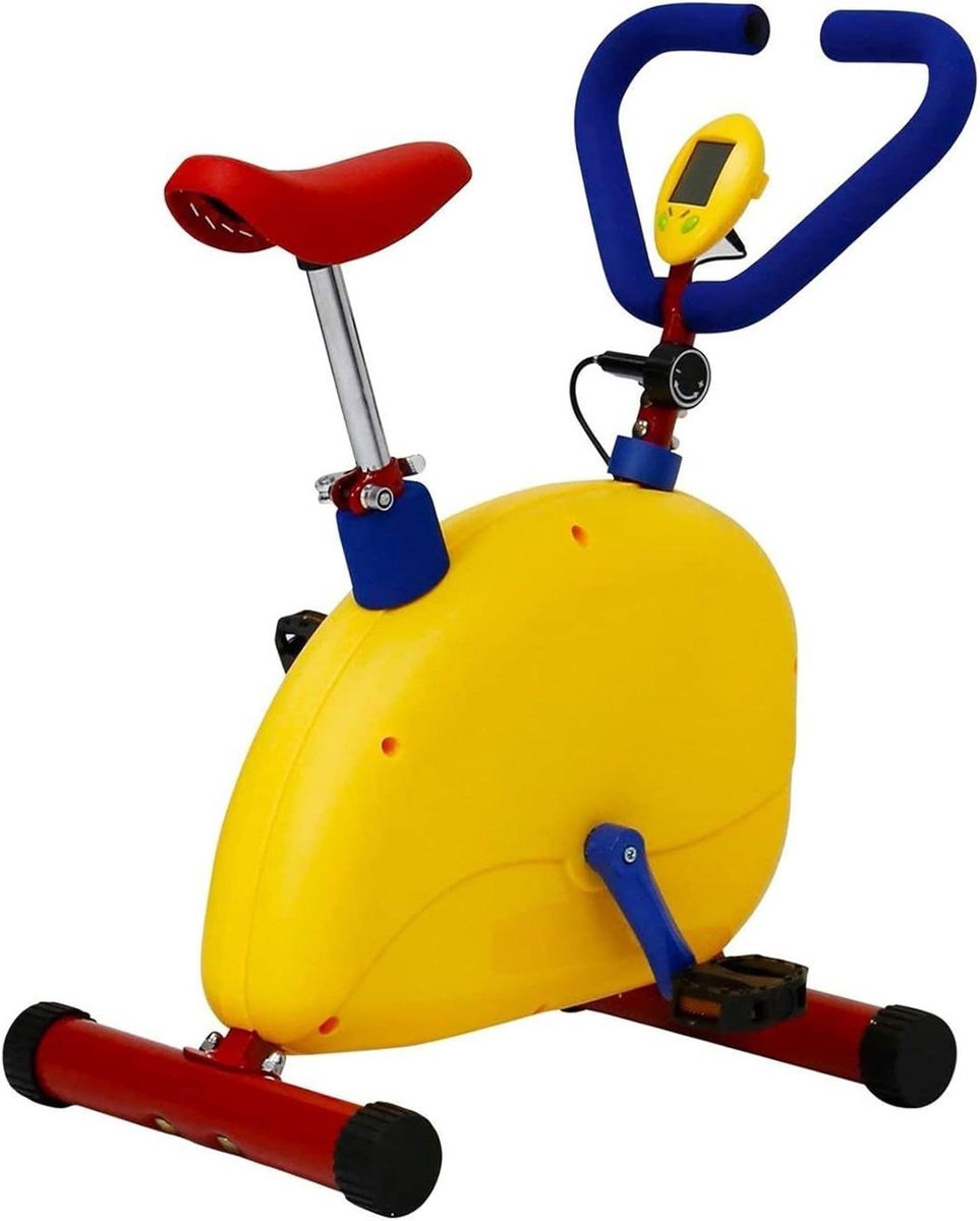 Kinder Hometrainer - Indoor Fiets Peuter - Actief Spelen - Verstelbare Stoel - 55 x 35 x 70 cm - Wit (9101439721687)
