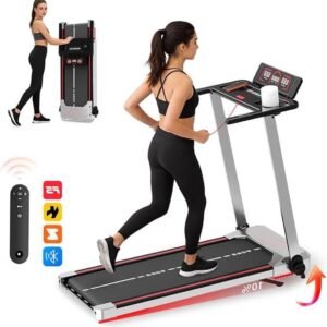 Loopband Inklapbaar - Hometrainer Fitness - Thuis Trainen - 12 Trainingsprogramma's - 121x57x102cm - Zwart (9101267946115)